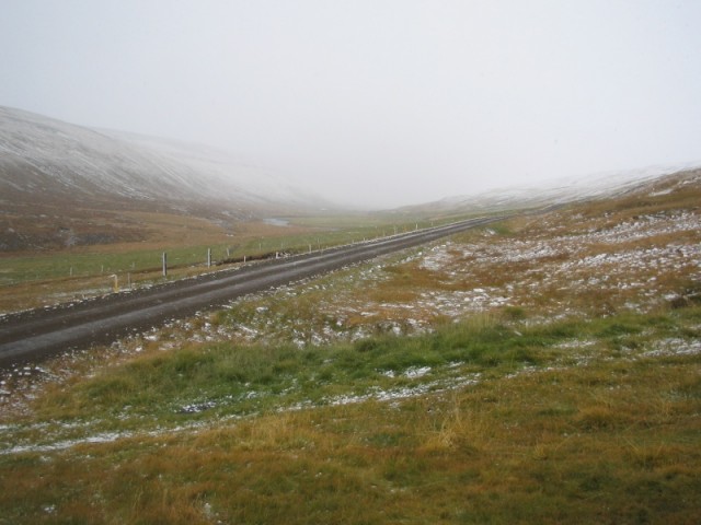 Svona var veðrið þegar ég leit út í morgun, þriflegt eða hitt þó heldur.