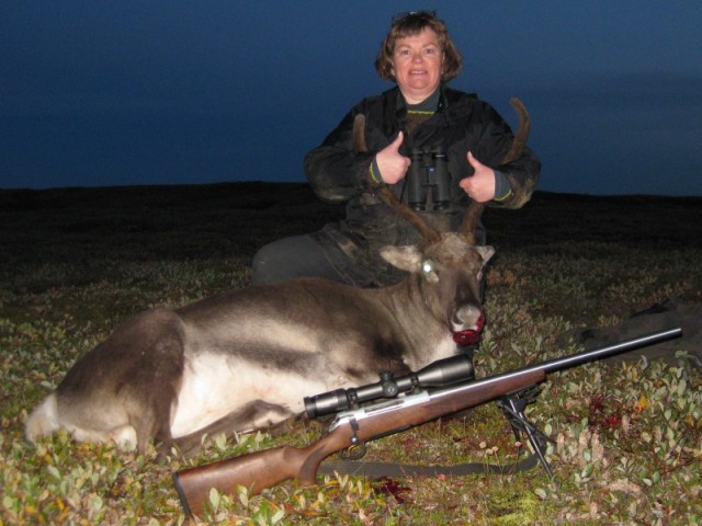 Það var komið fram undir myrkur þegar kýrin féll, enda skroppið til veiða eftir vinnu.