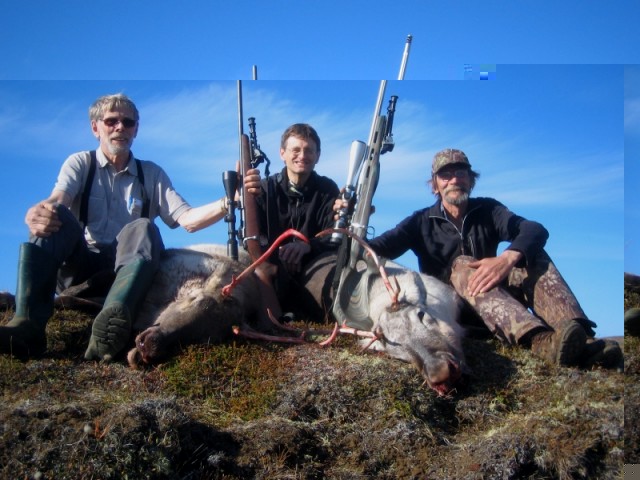 Þeir bræður Grétar og Kristmundur voru kampakátir ásamt veiðifélaga sínum Pétri K. Hilmarssyni.
