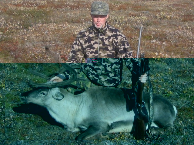Jónas Bergsteinsson við sína 55 kg. kú.