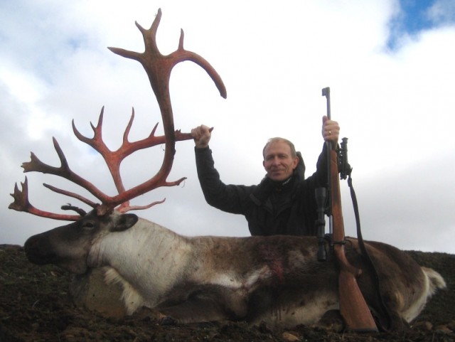 Halldór Jónsson við sinn 114 kg. tarf.