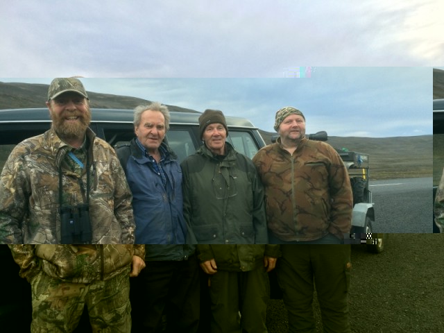 Taldir frá vinstri, Sigurður Aðalsteinsson, Aðalsteinn Aðalsteinsson, Gunnar Aðólf Guttormsson og Jóhann Guttormur Gunnarsson. mynd SBG