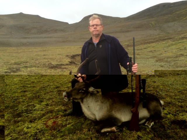 Helgi með sitt fyrsta hreindýr.