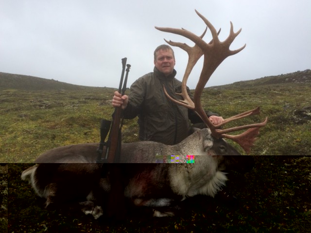 Guðmundur gaf sér tíma til að stilla sér upp við sinn tarf.