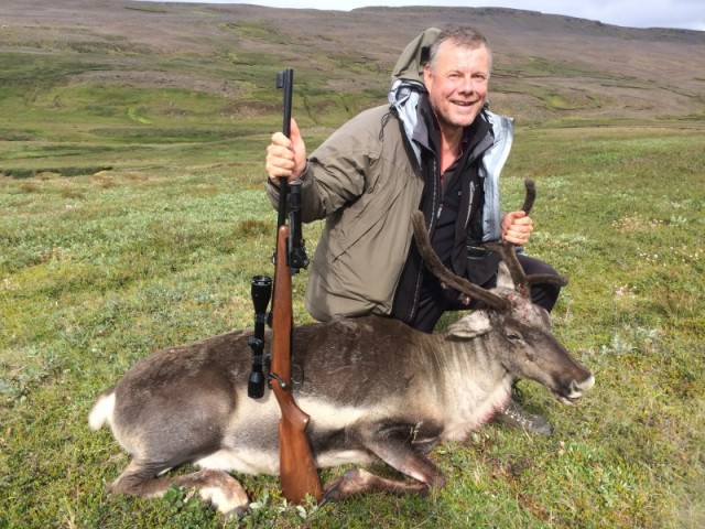 Bjarni við bráðina.