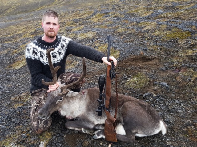Jóhann á öðrum degi eftir 35 kílómetra  labb og hækkun um 500 metra, í dag !