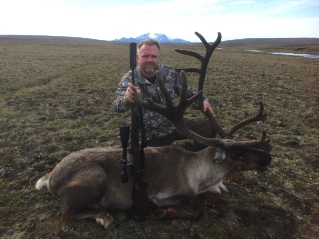 Pétur með vænan tarf af svæði 2.