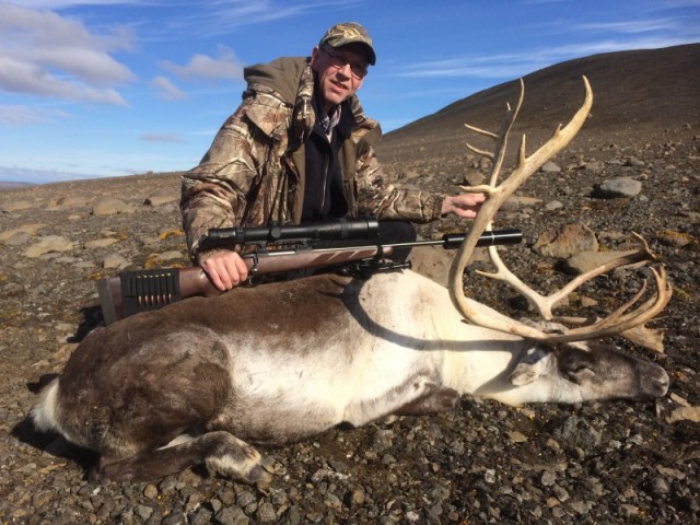 Rafn með tarfinn í hlíðum Tíutíu