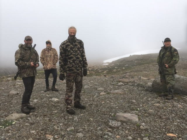 Þetta er lýsandi staða um veðrið á svæði 1 síðan veiðitíminn byrjaði, Sammi, Aron, Gabríel og Steinarr í Þrætutungunum.