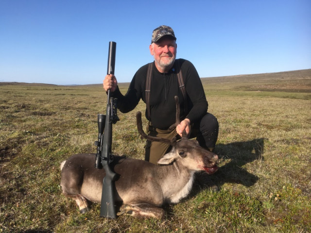 Hjálmar með kúna.