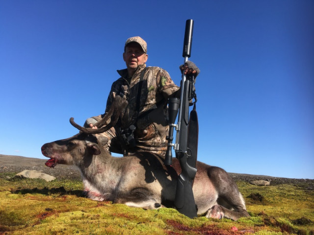 Jón Gunnar við gelda simluna.