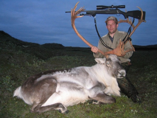 Þegar Hallgrímur var búinn að fá að prufa þennan hjá Jóa Vill, keypti hann sér svona græju hjá honum í timburskefti.