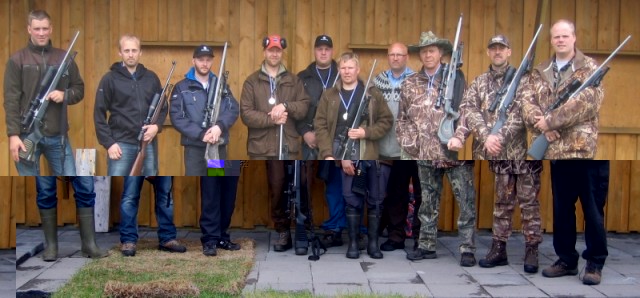 Þátttakendur í mótinu frá vinstri, Ingvi Þór Sigurðsson, Jón Magnús Eyþórsson, Elmar Logi Einarsson, Pálmi Skúlason, Kristján Berg Árnason, Dagbjartur Jónsson, Bjarni Þór Haraldsson, Sigurður Aðalsteinsson, Tómas Stanislafsson, og Kjartan Ottó Hjartarson