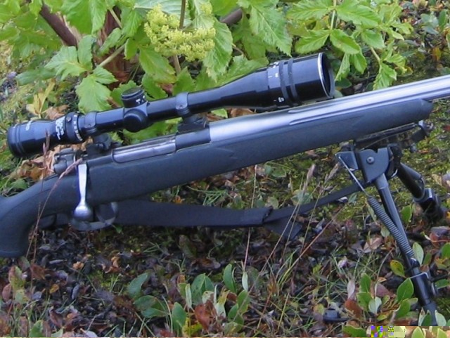 Hér er hann kominn á Mauserinn 6,5-284 meðan hann var með Bell og Carlson skeftinu.
