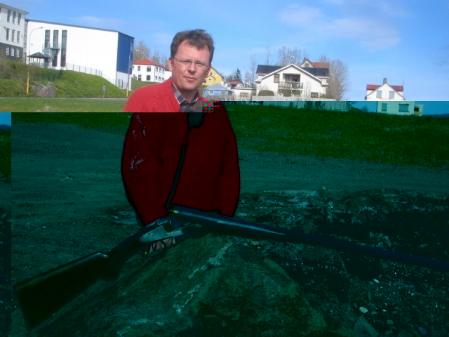 Beðið eftir að næstu bátar stilli sér upp.